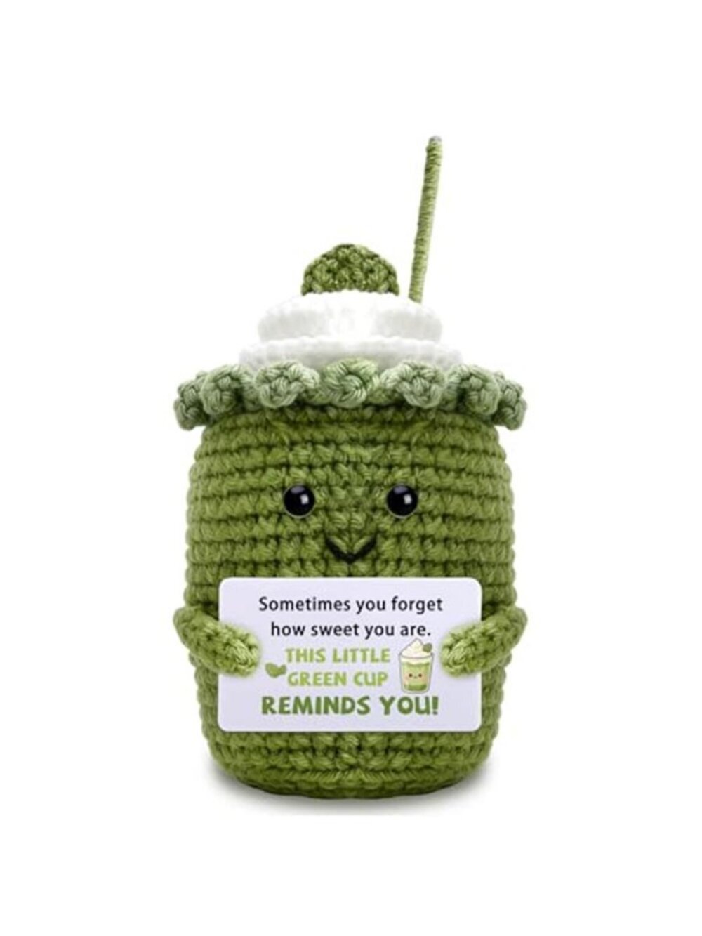 Encouragement Gifts for Women Positive Crochet Cup Decorations - F2